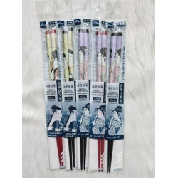 Daiso Ukiyo-E Chopsticks (Size : 23 cm) (01 Pair Pack)
